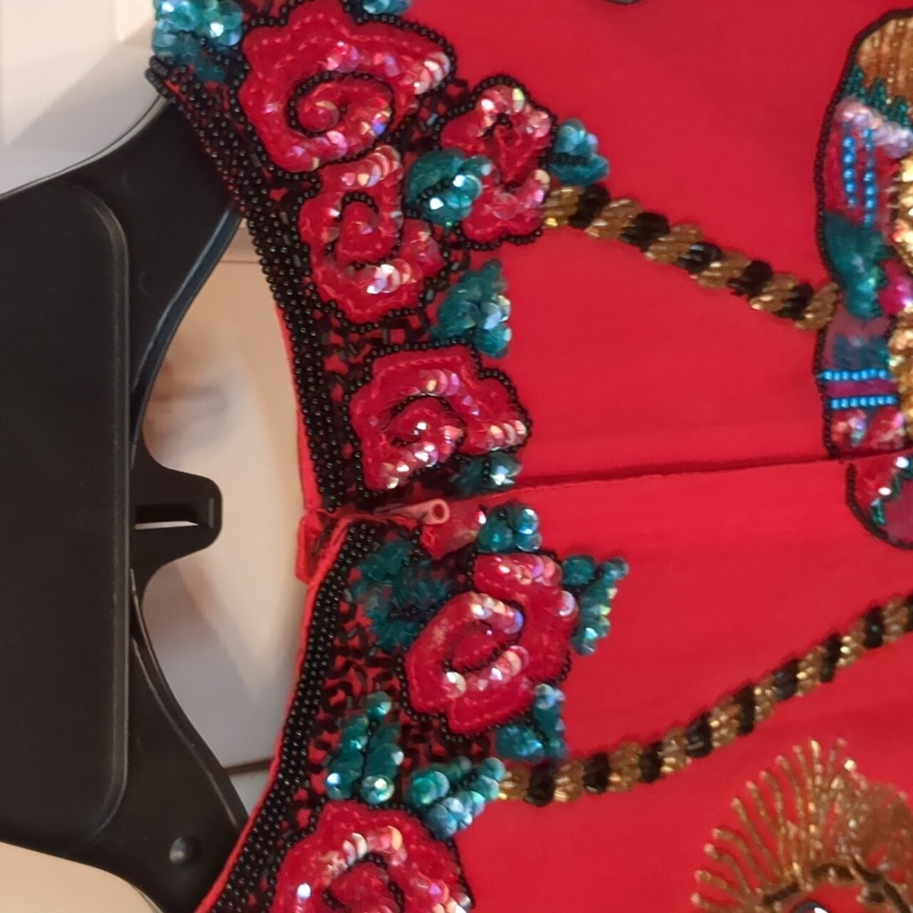 Niteline Della Roufogali Heart Sequined Blouse - Picture 7 of 11